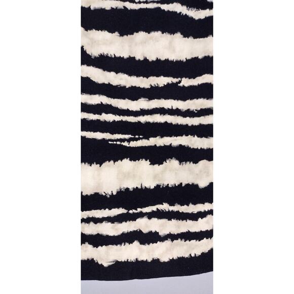 Talbots Collection tie dye pencil skirt tan black cotton lined size 10 - Picture 4 of 9